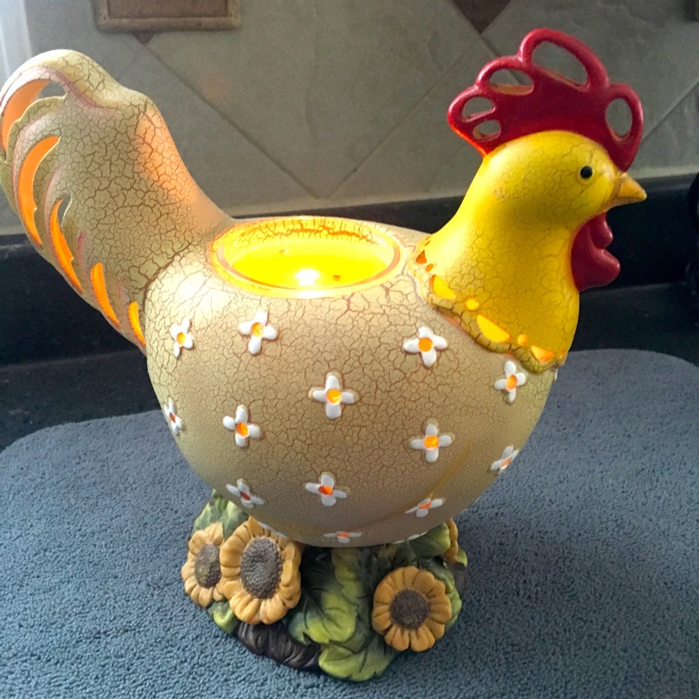 PartyLite Rooster Candle Holder Vintage